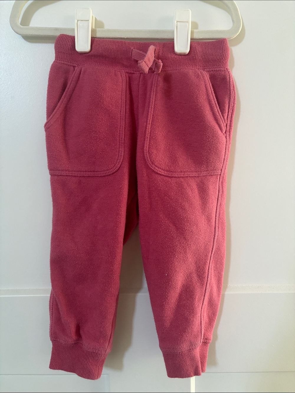 Osh Kosh B’gosh Baby Girl Cozy Fleece Lined Joggers - Dusty Rose 18 Months